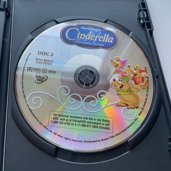 Cinderella DVD - Platinum Edition, Walt Disney Movie 2-Disc Special Edition Set - Picture 4 of 4
